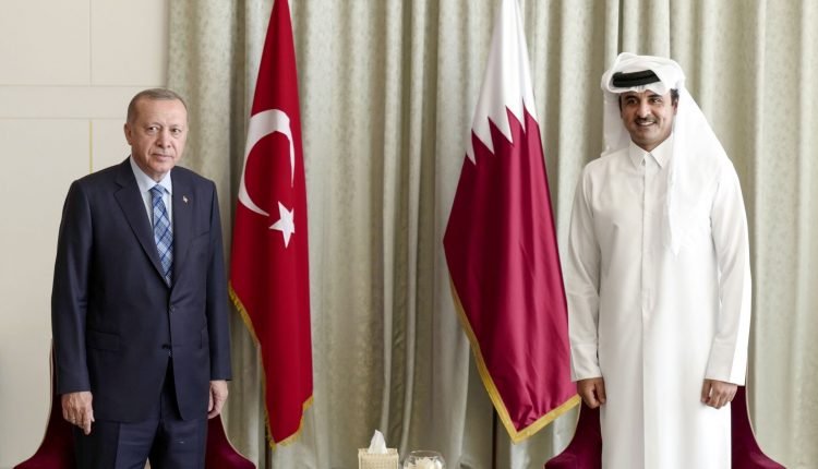 أمير قطر وأردوغان
