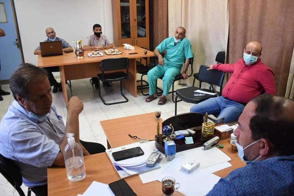 محافظ سلفيت في مستشفى ياسر عرفات