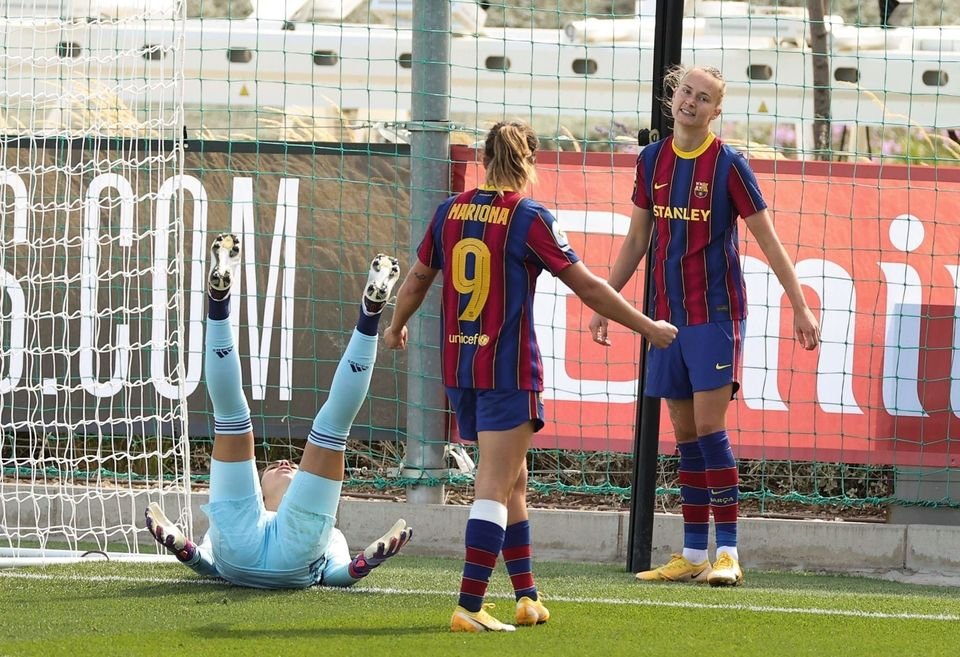 أهداف سيدات برشلونة وريال مدريد