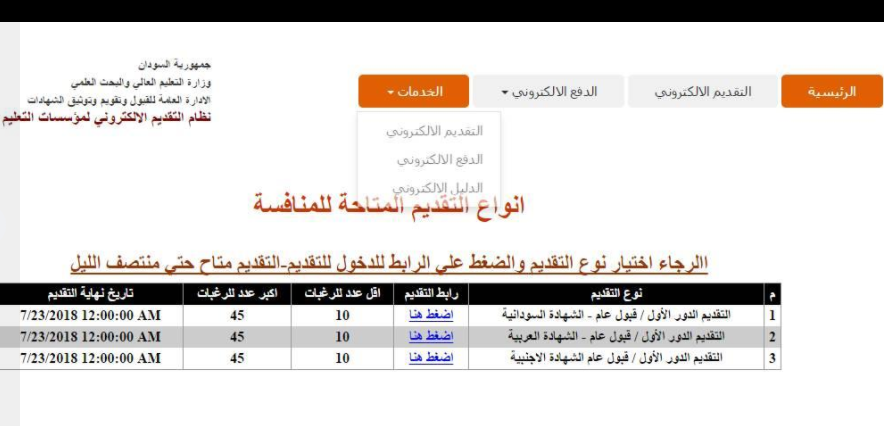 التقديم الإلكترونية للجامعات السودانية 2021