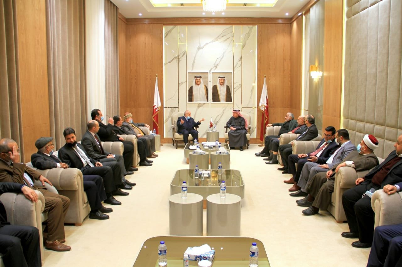 السفير العمادي يستقبل شخصيات دولية وفلسطينية في غزة