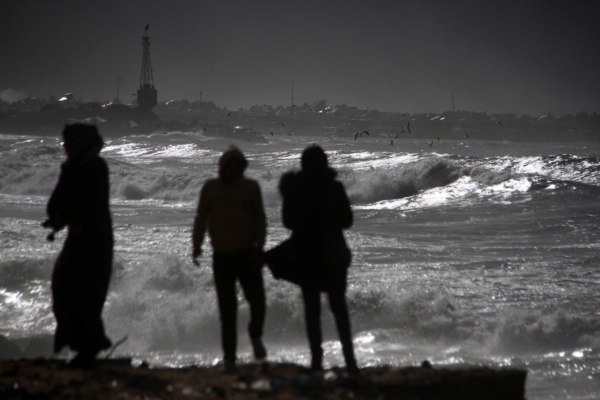 شاطئ بحر غزة - الطقس