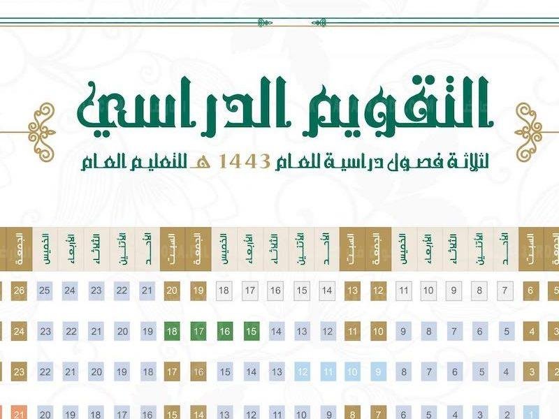 موعد الاختبارات النهائية 1443 الترم الاول في السعودية