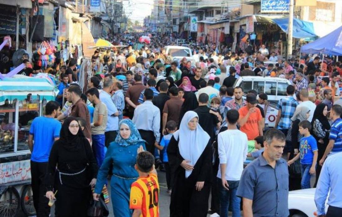 احصائية عدد سكان قطاع غزة حتى نهاية 2021