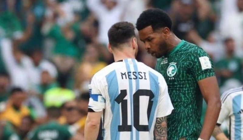ماذا قال اللاعب السعودي البليهي لميسي في الملعب ؟