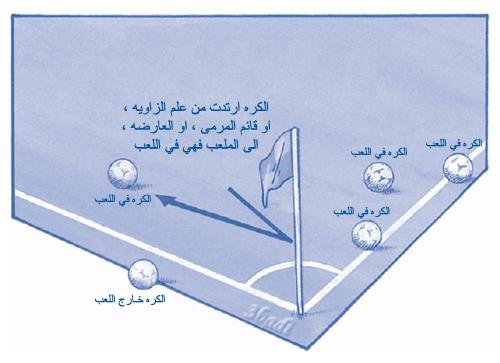 يعتبر الإرسال خطأ في حالة ذهاب الكرة خارج الملعب صواب خطأ بيت العلم
