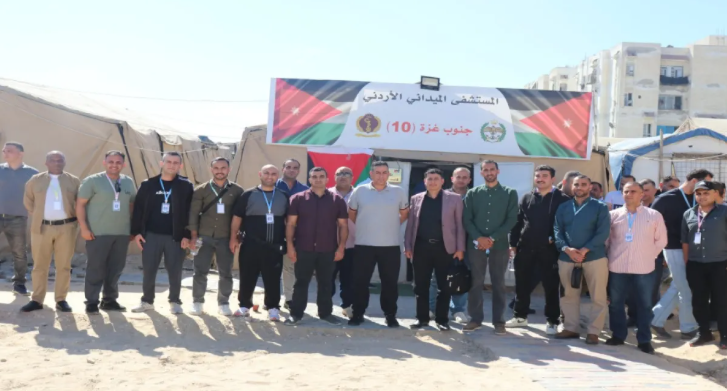 الجيش الأردني يعزز المستشفى الميداني في “تل الهوى” بكوادر جديدة
