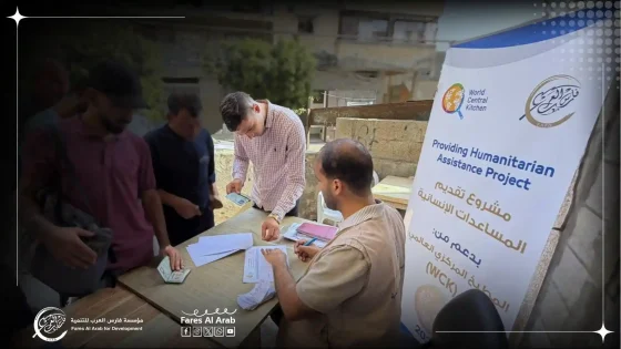 "فارس العرب" توزع 2,880 طردًا غذائيًا في المحافظة الوسطى