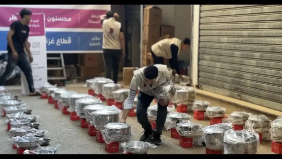 قطر الخيرية تنهي مشروعاً لتوزيع أدوات المطبخ على 8000 أسرة بغزة