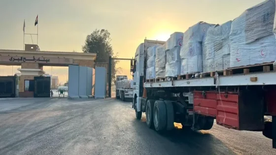 قافلة «زاد العزة» الـ 257 المصرية تدخل إلى قطاع غزة