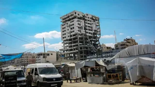 اتفاقية لإزالة مبنى برج بنك فلسطين المتضرر في غزة