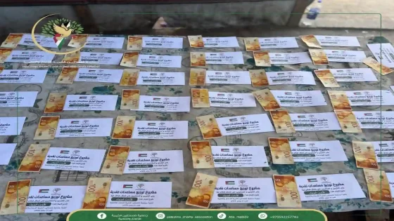 جمعية فلسطين الخيرية تواصل توزيع مساعدات نقدية شمال غزة